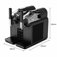 Máquina Portátil para Preparar Bebidas Frías y Batidos de Doble Sabor con Textura Ajustable para Hoteles, Hogares y Bares