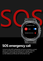 Montre connectée intelligente 2026 avec écran AMOLED, ECG, test de pression artérielle par coussin d'air, appels Bluetooth, NFC et système de soins familiaux