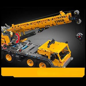 Moule <span class=keywords><strong>King</strong></span> 17058 série d'ingénierie Moc technique grue mobile motorisée bloc de construction jouets télécommande camion électrique briques - Product Image 4
