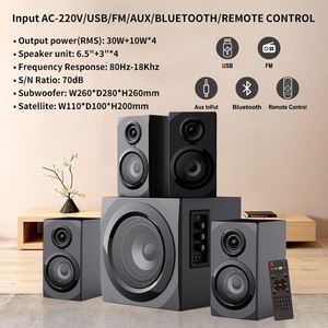 Ensemble audio home cinéma haute performance avec caisson de basses puissant et lecture multi-entrées pour le divertissement en salon - Product Image 6