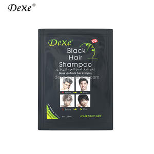Tinte Permanente para el Cabello DEXE Magic, Color Negro Natural a Base de Hierbas, Crema de Champú en Sobre de 25 ml, Sin Amoníaco ni PPD, Buena Cobertura de Canas - Product Image 6