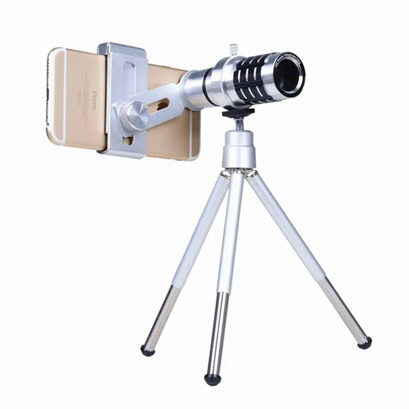 Universal Mobile Phone Lens 12x Zoom Telephoto Camera Lens