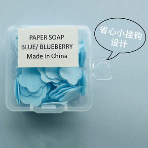 Bán Buôn OEM 20Pcs Du Lịch Nguồn Cung Cấp Xách Tay Tay Xà Phòng Tấm Trong Suốt Dùng Một Lần Xà Phòng Mini Giấy Xà Phòng - Product Image 6