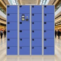 Casiers à bagages de stockage électronique intelligent avec code QR/reconnaissance faciale, armoires de dépôt automatiques pour supermarché/centre commercial/bureau