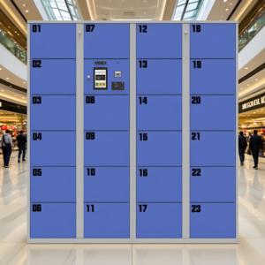 Tủ Khóa hành lý lưu trữ điện tử thông minh với mã QR/nhận dạng khuôn mặt, tủ ký gửi tự động cho siêu thị/trung tâm mua sắm/văn phòng - Product Image 1