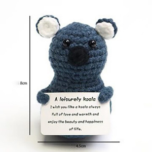 Wholesale <b>Cheap</b> Plush Toys Knitted Doll Hand Knitting Stuffed Animal Woven Kit Crochet Doll Toy Craft Key <b>Chains</b> Soft - Product Image 6