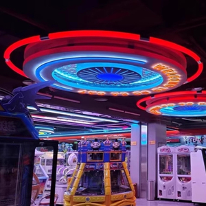 Customized DIY Acrylic Rectangle Oval Irregular Shape 360Degree Illuminate RGB <b>Chandelier</b> LED Tube for Mall Hall <b>Lighting</b> - Product Image 1