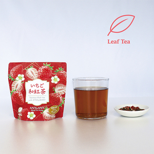 Sachets de thé noir en vrac refermables 30g, mélange de vraies fraises, série pour le commerce de gros - Product Image 1