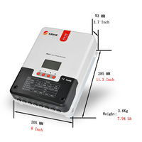 Contrôleur de charge solaire MPPT SRNE ML4860N15 60A 48V avec écran LCD, entrée PV max. 3200W pour batteries plomb-acide/lithium