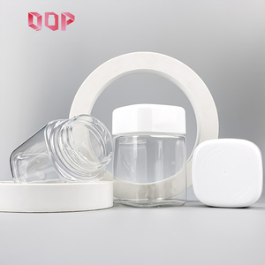 Wholesale Pharmaceutical Grade Good Sealing Hemp Gummy Bear Candy <b>Plastic</b> <b>Jars</b> Square Bottles for Soft Chews With White PP Cap - Product Image 1