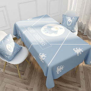 <span class=keywords><strong>Mantel</strong></span> Impermeable de Poliéster con Diseño de Reno <span class=keywords><strong>Azul</strong></span> Nórdico y Letras, para Mesa de Centro, <span class=keywords><strong>Navidad</strong></span>, Feiya 4-2203 - Product Image 6