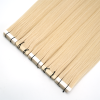 Extensions de cheveux naturels Lanmuse de qualité salon, 100g/paquet, cheveux vierges Remy, Extensiones De Cabello, prix de gros