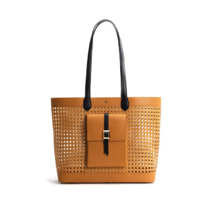 Borsa tote in paglia color tan St. Tropez - Product Image 2