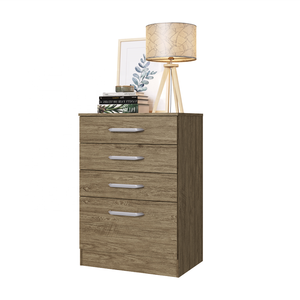 Commode à tiroirs de style moderne Decibel DB-CM1042 WO, 4 tiroirs, en bois, meubles de chambre à coucher, panneaux de particules, couleur bois, brésilien - Product Image 2