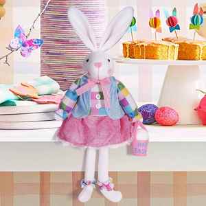 Muñeco de Tela de Conejito de Pascua en Oferta para Decoraciones de Fiestas de Halloween y Navidad con Características de Seguridad - Product Image 2