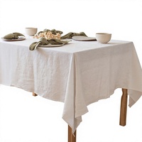 Nappe en lin classique faite à la main en gros, couverture de table durable pour usage domestique