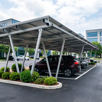 Système de structure de carport solaire galvanisé à chaud certifié TUV