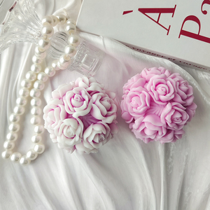 3D Rose Shaped Silicone khuôn cấp thực phẩm DIY bánh công cụ cho Valentine của món quà ngày ý tưởng cho hoa và quả bóng - Product Image 5