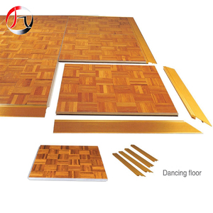 أرضية رقص خشبية تفاعلية مخصصة بتصميم عصري مقاومة للانزلاق مع حواف ألومنيوم - لأثاث المسارح - Product Image 2