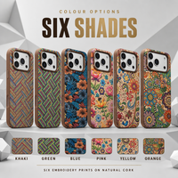 Étui en liège pour iPhone 18 Pro, Coque 17 Pro Max 16 15 14 avec cadre métallique pour appareil photo, Bouton IA pour appareil photo, Support de charge magnétique sans fil N52