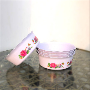 Pot de fleurs en plastique pour la culture du lotus, blanc avec impression, pot hydroponique durable, utilisation intérieure et extérieure - Product Image 2