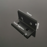 Connecteurs d'angle en L noirs BOSS 2020 2040 3030 3060 4040 4080 en aluminium pour profilés métalliques CNC