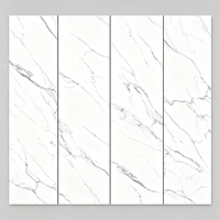 Carreaux de sol en porcelaine blanche 800x2600mm 9mm, corps haute blancheur, toucher doux, finition brillante, imitation brique, texture murale, pour salon