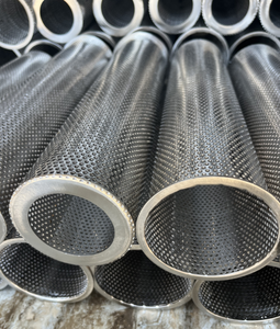 Cartucho de filtro de malla de alambre tejido 304 de acero inoxidable de alta calidad, barril de agujero redondo resistente a la corrosión con servicio de corte - Product Image 4