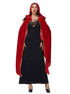Nouvelle Cape de Vampire Adulte Halloween 2026 Transfrontalière Noire et Rouge Style Gothique Européen Américain Costume de Sorcière Cosplay - Product Image 1