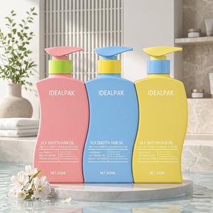 Bouteille vide en plastique PE OEM ODM pour <span class=keywords><strong>shampoing</strong></span> et après-<span class=keywords><strong>shampoing</strong></span>, flacon pompe pour gel douche 300 ml - Product Image 1