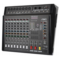 Console de mixage professionnelle 8/12 canaux série Console de mixage Audio domestique alimentation Compatible MP3