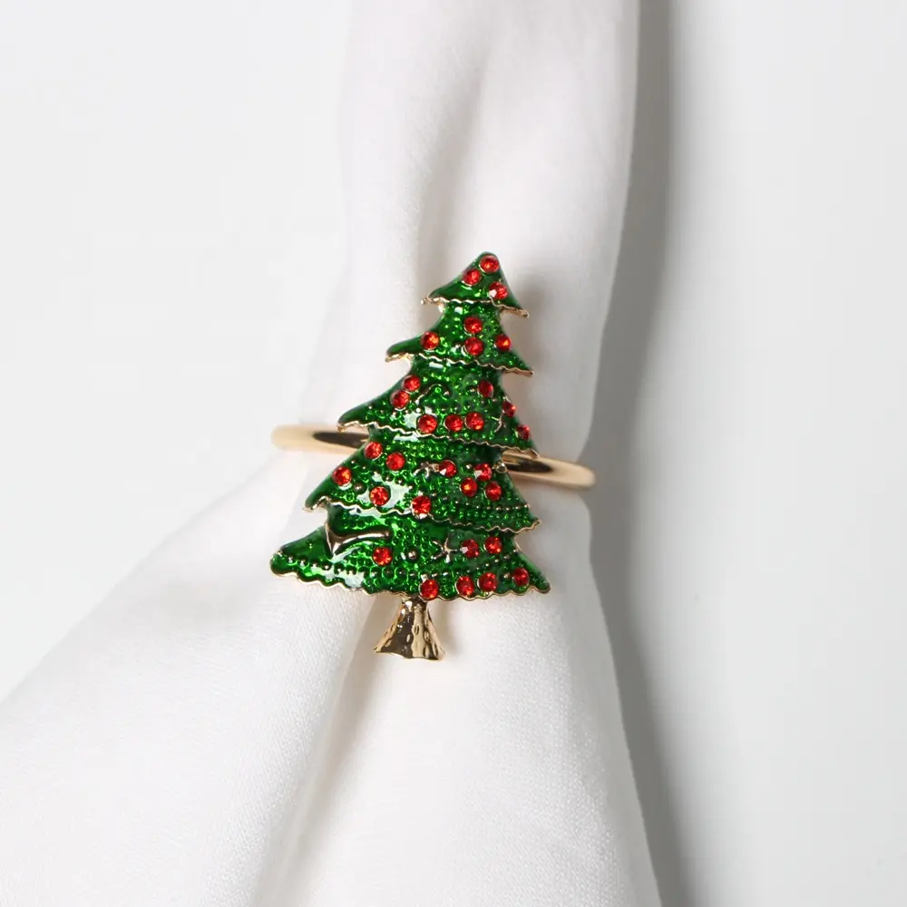 Christmas Tree Napkin Ring For X-mas、In Stock