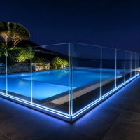 Panneaux de verre de sécurité laminé 8+1.52+8mm 17.52mm pour clôtures extérieures sans cadre, balustrades de piscine, murs-rideaux et décoration