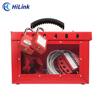 Boîte de verrouillage portable en acier HiLink, certifiée OSHA, pour la gestion des équipements industriels multi-personnes (LOTO)