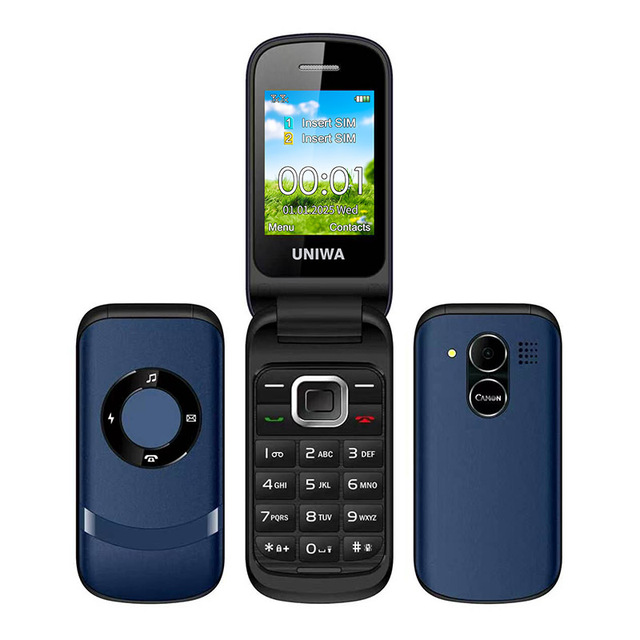 GSM 112 Dual Sim Unlocked Original Mobile Phone with Keypad Nucleus Operation System Bar Option