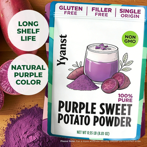Poudre de patate douce violette pure de haute qualité, sans gluten, sans OGM, colorant alimentaire naturel pour la pâtisserie, les desserts et les smoothies - Product Image 5