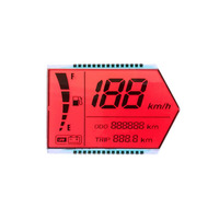Spidometer Digital LCD Motor ET-S5049 Grosir Pabrik, Pengukur RPM, Pengukur Bahan Bakar, Tahan Air, Instrumen Dashboard Motor