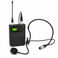 Microphone-casque sans fil UHF anti-transpiration avec émetteur de poche anti-retour pour le fitness, l'aérobic et l'entraînement sportif