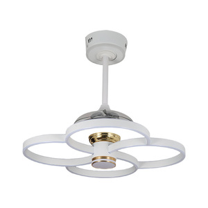 Pha Lê Đèn Chùm BLDC Quạt Trần Đèn Thông Gió De Techo Có Thể Thu Vào Hiện Đại Quạt Trần Với Ánh Sáng Và Điều Khiển Từ Xa - Product Image 4