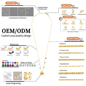 Collar Minimalista con Colgante de Doble Círculo Chapado en Oro Joyería de Moda para Mujer en Acero Inoxidable 316L - Product Image 3