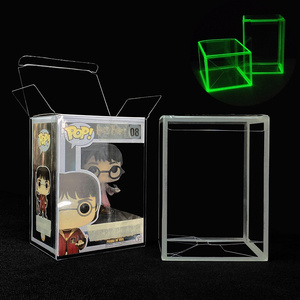 Wholesale Pvc Plastic Transparent Protector Hard Vinyl Packaging Small Clear Acetate Box Packing for Funko Pop Gift with Cover