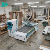Máquina CNC de Anidamiento Lineal ATC 1325 Directa de Fábrica, Router CNC para Madera con 12 Herramientas y Certificación CE