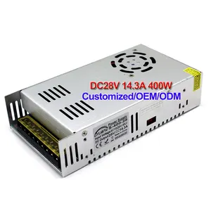 S-400-28 AC110/220V a DC 28V 14.3A 400W de potencia de conmutación de alimentación ajustable SMPS para 3D de equipo de seguridad, CCTV CNC