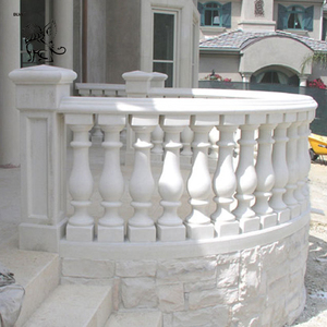 Colonnina Decorativa Moderna <span class=keywords><strong>in</strong></span> <span class=keywords><strong>Pietra</strong></span> per Esterni, Balaustra <span class=keywords><strong>in</strong></span> Marmo Bianco per Balcone e Villa - Product Image 1