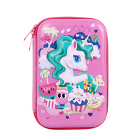 Boîte à crayons en EVA 3D mignonne de grande capacité, nouvelle trousse à crayons carrée multifonctionnelle, étui à crayons portable pour étudiants, sac à crayons pour enfants
