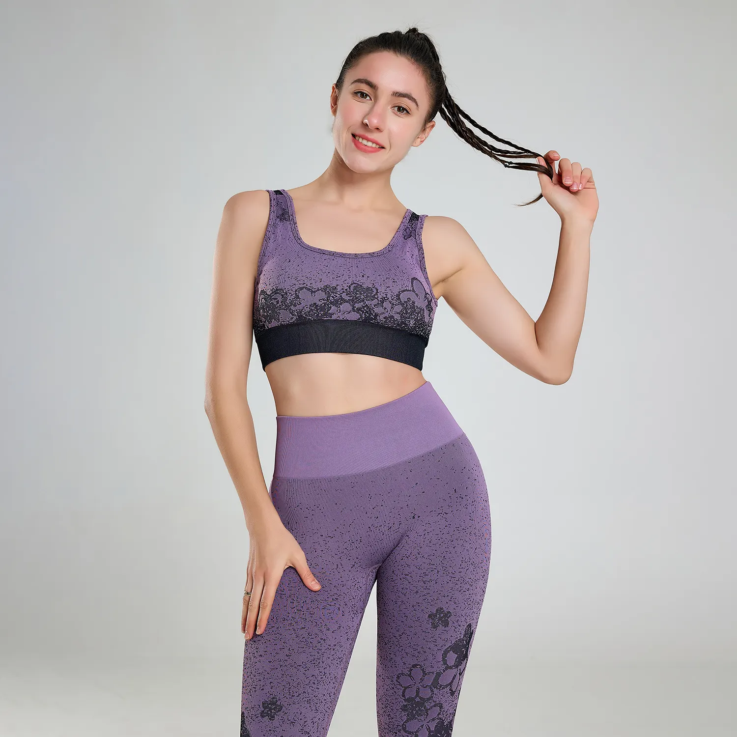 High Waisted Leggings for Women Soft Opaque Slim Tummy Control Printed Pants for Running Cycling Yoga Leggings