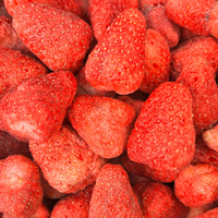 Fresas Liofilizadas Enteras/Rebanadas en Bolsas a Granel, Dulces, Saludables y de Alta Calidad, Ricas en Nutrientes, Suministro de Fábrica