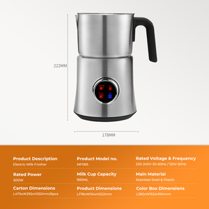Espumador <span class=keywords><strong>de</strong></span> <span class=keywords><strong>Leche</strong></span> Eléctrico Instantáneo 5 en 1, Batidor, Vaporizador y Espumador <span class=keywords><strong>de</strong></span> Café, Electrodomésticos <span class=keywords><strong>de</strong></span> Cocina, Mini Espumador <span class=keywords><strong>de</strong></span> Acero Inoxidable para el Hogar - Product Image 3