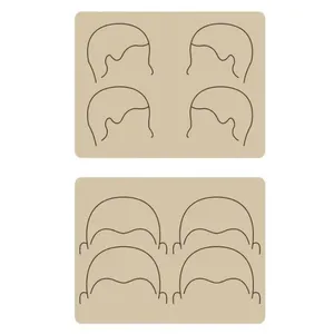 Peau d'entraînement en latex pour micropigmentation du <span class=keywords><strong>cuir</strong></span> <span class=keywords><strong>chevelu</strong></span> (SMP) et <span class=keywords><strong>tatouage</strong></span> pour la <span class=keywords><strong>calvitie</strong></span> - Écologique, souple et légère - Product Image 1