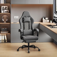 Chaise de bureau gaming E-Sports rose et blanche, chaise de gamer pivotante, chaise de bureau de luxe réglable pour ordinateur, chaise de course, vente en gros DDP